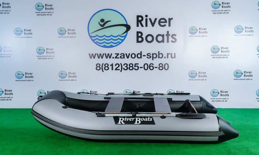 Надувная ПВХ лодка RiverBoats RB-340 НДНД